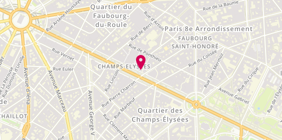 Plan de Bijouterie LUCKY ONE, 66 avenue des Champs-Élysées, 75008 Paris