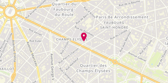 Plan de Tiffany & Co, 62 avenue des Champs-Élysées, 75008 Paris