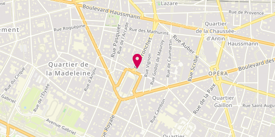 Plan de Les Heures d'Or, 2 Rue Tronchet, 75008 Paris