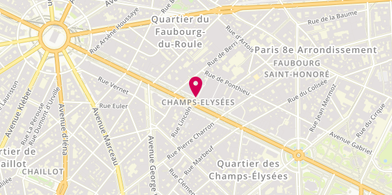 Plan de Lady Paris, 84 Champs Elysées, 75008 Paris