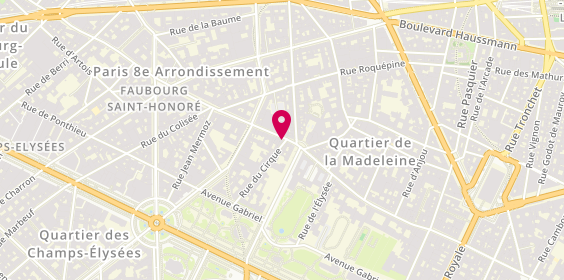 Plan de Vhernier, 63 Rue du Faubourg Saint-Honoré, 75008 Paris