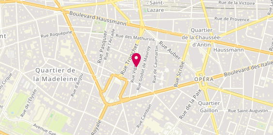 Plan de Joaillerie Caprice de Luxe Paris, 22 Rue Vignon, 75009 Paris