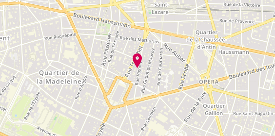 Plan de DARAS Edith, 19 Rue Vignon, 75008 Paris
