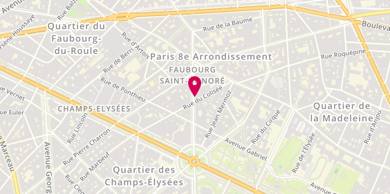 Plan de Roosevelt Or, 18 avenue Franklin Delano Roosevelt, 75008 Paris
