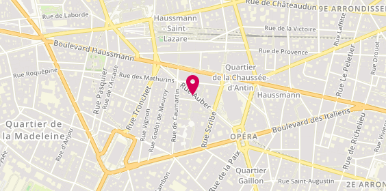 Plan de Louis Pion, 9 Rue Auber, 75009 Paris