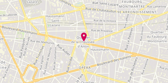 Plan de Tudor, Rez de Chaussee
40 boulevard Haussmann, 75009 Paris