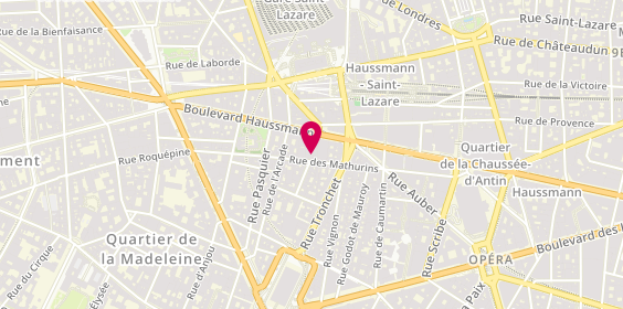 Plan de Lara Joaillerie, 40 Rue des Mathurins, 75008 Paris
