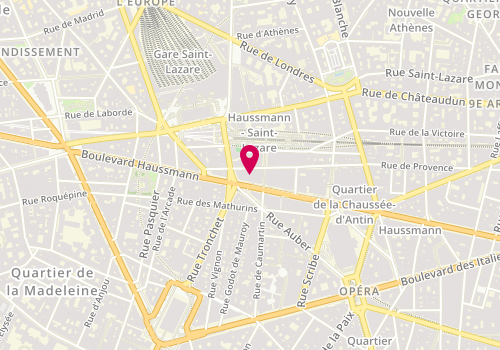 Plan de Tiffany & Co, 64 Boulevard Haussmann, 75009 Paris