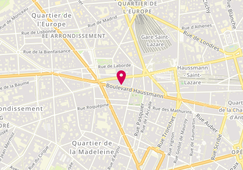 Plan de La Maison de l'Alliance - la Maison du D, 104 Boulevard Haussmann, 75008 Paris
