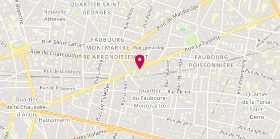 Plan de Comptoir des Gemmes, 56 Rue la Fayette, 75009 Paris