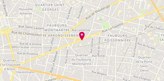 Plan de A Plus, 62 Rue la Fayette, 75009 Paris