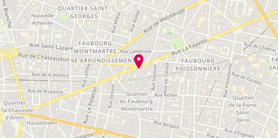 Plan de Comptoir Lafayette-Comptoir du Diam, 62 Rue la Fayette, 75009 Paris