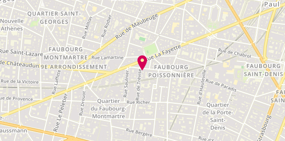 Plan de Nathys Bijouterie, 19 Rue Bleue, 75009 Paris