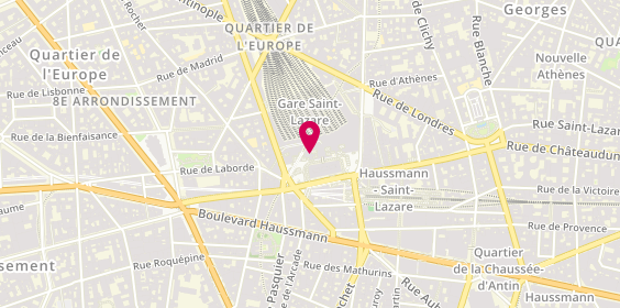Plan de TEMPKA Saint-Lazare, Centre Commercial Gare Saint-Lazare
1 Cr de Rome, 75008 Paris