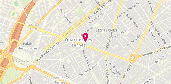 Plan de De pierre en fil - Bijouterie des Ternes- Paris 17ème, 2 Rue Pierre Demours, 75017 Paris