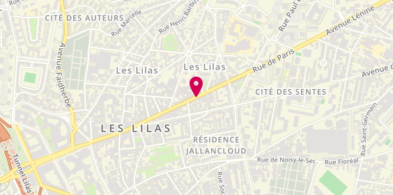 Plan de Isa des Lilas, 158 Rue de Paris, 93260 Les Lilas