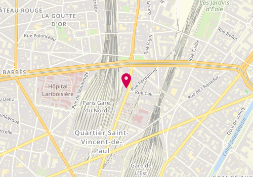 Plan de S.P Raju - bijoutiers en or et argent, 199 Rue du Faubourg Saint-Denis, 75010 Paris