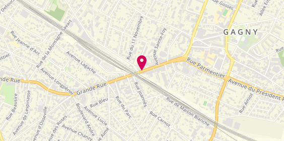Plan de Bijouterie Petit, 34 avenue Jean Jaurès, 93220 Gagny