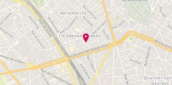 Plan de L'Atelier de Solène, 8 Rue des Batignolles, 75017 Paris