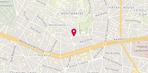 Plan de Bijouterie Imago, 6 Rue Tardieu, 75018 Paris