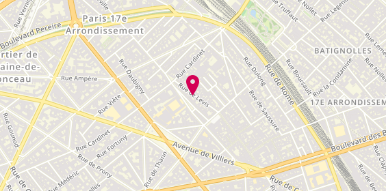 Plan de L'Atelier S, 79 rue de Lévis, 75017 Paris