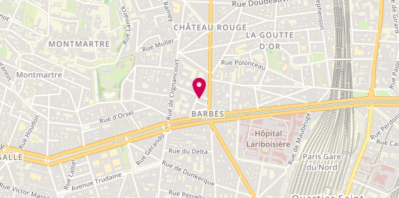 Plan de Pey Sofia Bijoux, 7 Rue de Sofia, 75018 Paris