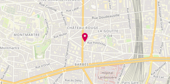 Plan de HM Gold, 3 Rue des Poissonniers, 75018 Paris