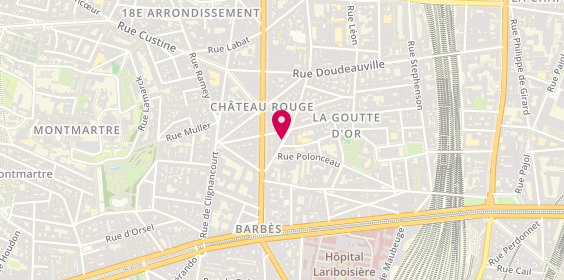 Plan de Djerba Bijoux, 11 Rue des Poissonniers, 75018 Paris