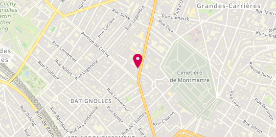 Plan de Antilles Bijoux, 9 avenue de Saint-Ouen, 75017 Paris