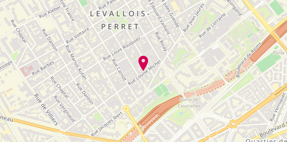 Plan de Amélite Bijoux, 69 Rue Louise Michel, 92300 Levallois-Perret