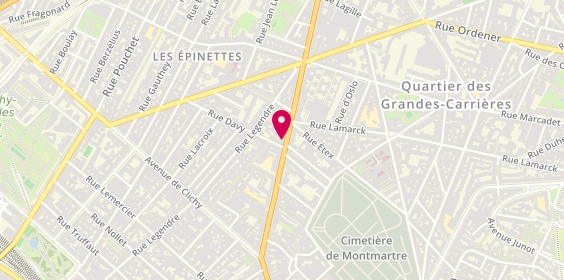 Plan de Aurélia Bijoux, 47 avenue de Saint-Ouen, 75017 Paris