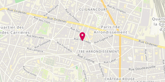 Plan de L'Appartement de Gaïa, 21 Rue Hermel, 75018 Paris