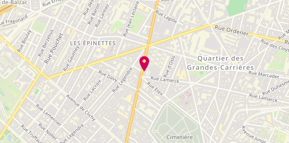 Plan de Saint-or ACHAT d'OR, 70 avenue de Saint-Ouen, 75018 Paris