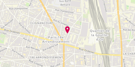 Plan de Sissoko, 11 Rue Boinod, 75018 Paris