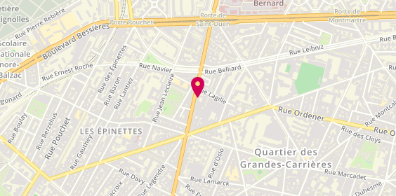 Plan de BIJORDAM bijouterie-Horlogerie, 112 avenue de Saint-Ouen, 75018 Paris