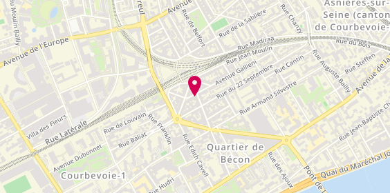 Plan de Bijouterie Horlogerie Minélor, 49 avenue Pasteur, 92400 Courbevoie