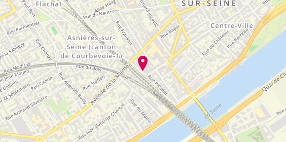 Plan de Bijouterie Horlogerie Loiseau NSL, 4 Rue Denis Papin, 92600 Asnières-sur-Seine