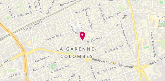 Plan de Bijouterie GILBERT, 9 Rue Voltaire, 92250 La Garenne-Colombes