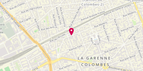 Plan de Noci Percing, 83 Rue Médéric, 92250 La Garenne-Colombes