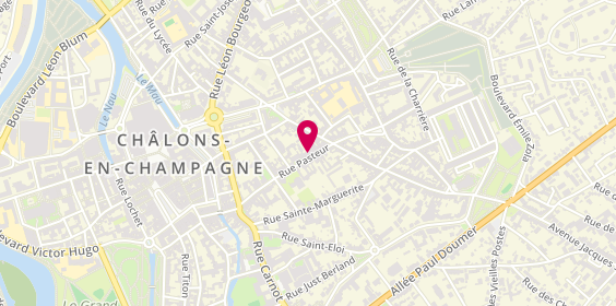 Plan de Bijouterie Bablin Carbot, 35 Rue Pasteur, 51000 Châlons-en-Champagne