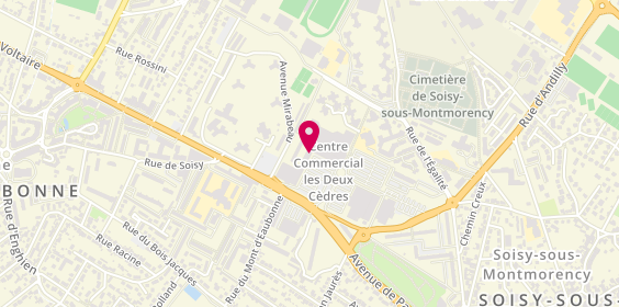 Plan de Les Oréades, 28 Avenue Paris Centre Commercial Les 2
Allée des Cèdres, 95230 Soisy-sous-Montmorency