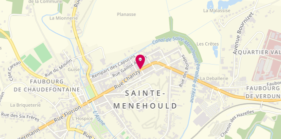 Plan de Bijouterie Nemesin, 25 Rue Chanzy, 51800 Sainte-Menehould