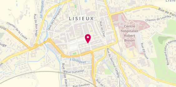Plan de Les Bijoux d'Elise, 32 Rue Pont Mortain, 14100 Lisieux