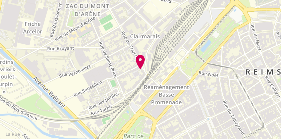 Plan de Boucles d'Or Paris.com, 21 Rue de Courcelles, 51100 Reims