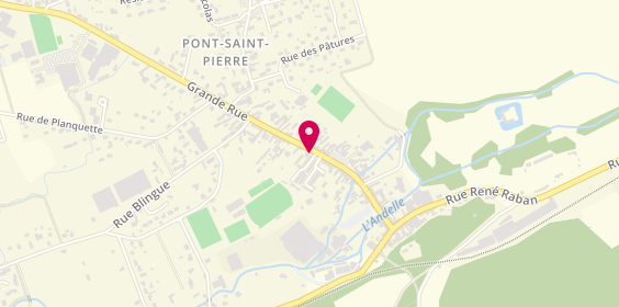Plan de La Clinique de la Montre, 58 Grande Rue Grande Rue, 27360 Pont-Saint-Pierre