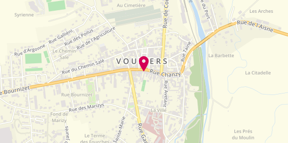 Plan de Bijouterie Bernard, 39 Place Carnot, 08400 Vouziers
