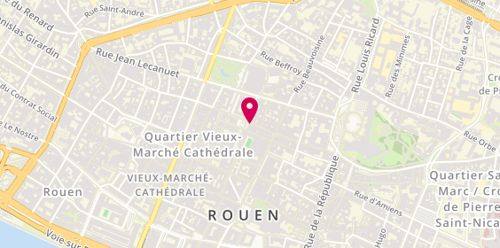 Plan de Bijouterie Roullet, 45 Rue Ganterie, 76000 Rouen