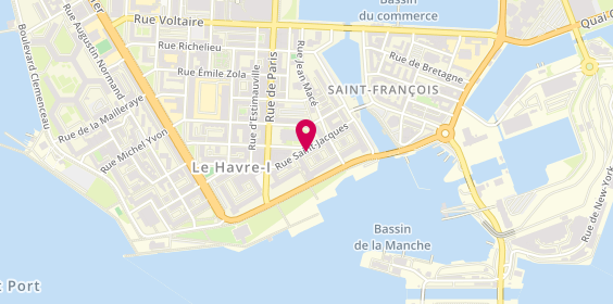 Plan de Havre de pierres, 56 Rue Saint-Jacques, 76600 Le Havre