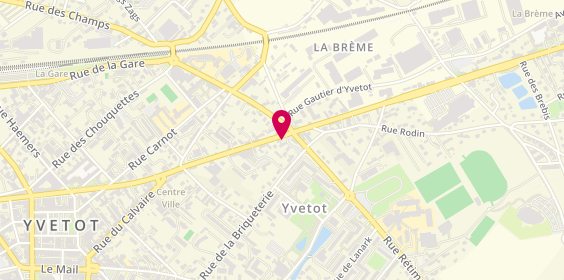 Plan de Atelier Artisanal d'Horlogerie, 34 avenue Georges Clemenceau, 76190 Yvetot
