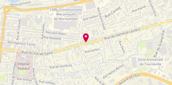 Plan de Aux Anneaux d'Or, 17 Rue du Général Leclerc, 50110 Tourlaville